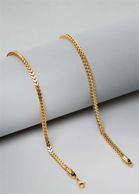 Square Link Gold Chain for Men – Sleek. Sharp. Yours.