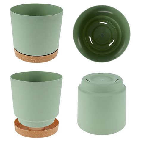 Buy ZTOO Plastic Plant Pots with Drainage Holes Modern Simple Indoor ...