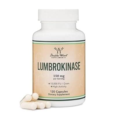 Double Wood Supplements Lumbrokinase Enzymes Supplement - 120 Capsules ...