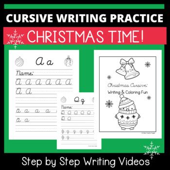 Image result for Christmas Cursive Handwriting Practice