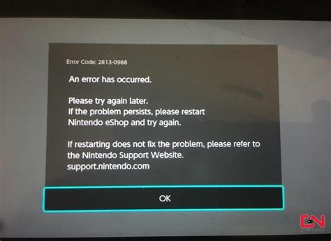 Image result for Nintendo Switch Error Code 2819 0003