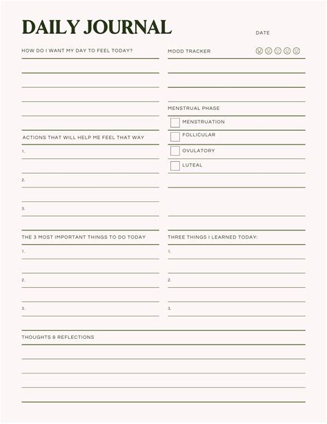 Morning Journal Prompt Page - Etsy | Morning journal prompts, Morning ...