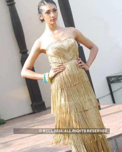 Nina Manuel presents a creation by designer Surily Goel on 'Chivas ...