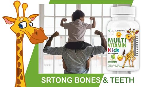 GOA NUTRITIONS Multivitamin For Kids With Vitamin C, A, D (as d3), E ...