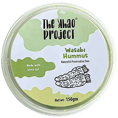 Buy The Khao Project Wasabi Hummus - Preservatives Free, Made With ...