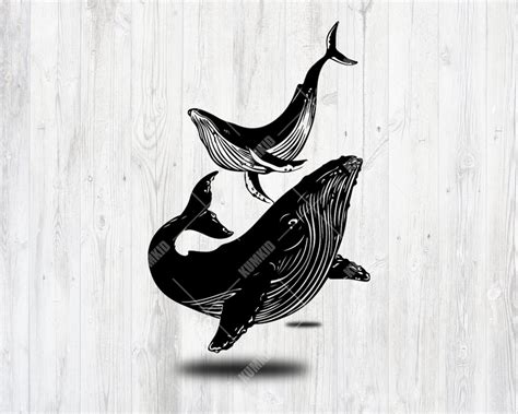 Buy Humpback Whale SVG DXF, Whale Cut File for Laser, Dxf for Plasma ...