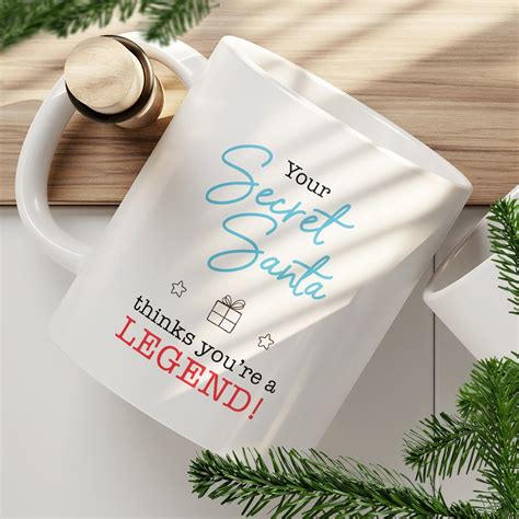 Funny Secret Santa Gift Mug Christmas Office Cup, Secret Santa's, Xmas ...