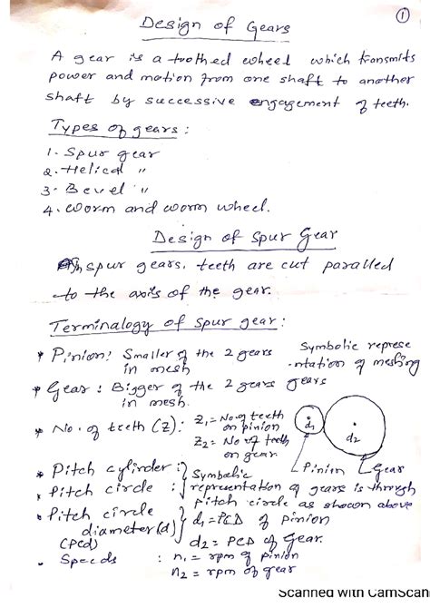 Gear design procedure - Design of Machine Elements - Studocu