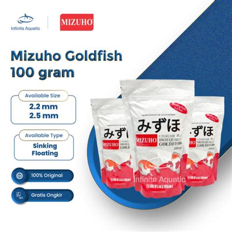 Jual Pelet Ikan MIZUHO GOLDFISH 100 gram SINKING / FLOATING Ikan Mas ...