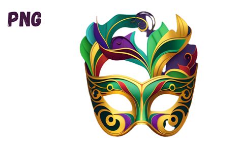 Mardi Gras Masks And Beads Clip Art
