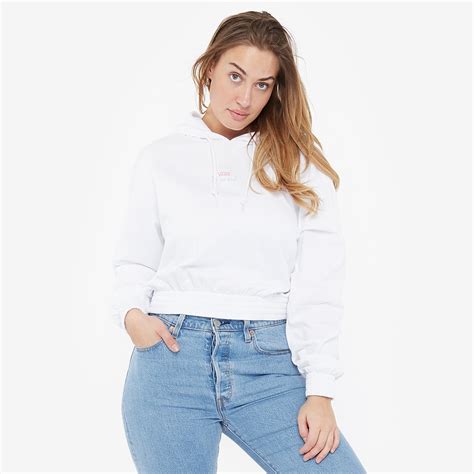 Vans Womens Sponsorship Hoodie - White - Womens Clothing