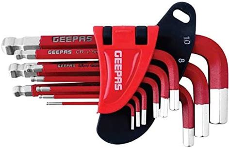 Geepas 9pc Short Arm Imperial Hex Key Set : Amazon.in: Home Improvement