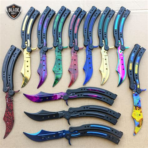 CSGO Butterfly Balisong Trainer Tactical Knife + Case Tool (PHASE 2 ...
