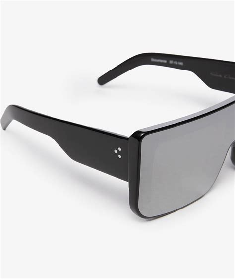 Black Rick Owens Documenta Sunglasses | SVD