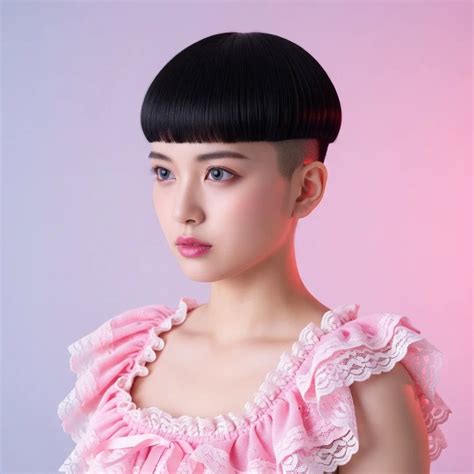dunkel on Instagram: "Feminine style bowl cut Japanese girl #pixiecut # ...