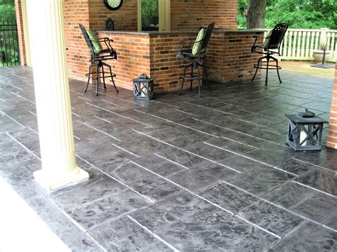 Diy Stamped Concrete Patio