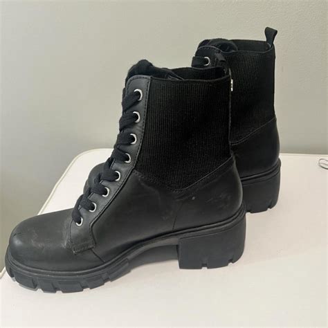 Steve Madden combat boots Size 7 #stevemadden... - Depop
