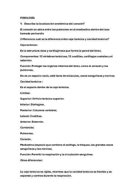 Documento (2) - IIIIIIIIIIIIIIIII - FISIOLOGÍA 1 - Describa la localización anatómica del ...