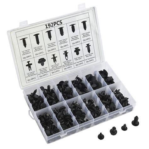 Stark 192 Pcs Car Retainer Clips & Fastener Remover Most Popular Sizes ...