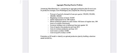 Aggregate Planning Problem 的图像结果