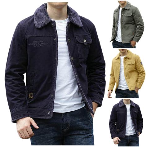Men Winter Coats Men's Winter Ski Jacket Warm Warm Quilted Jacket Cold ...