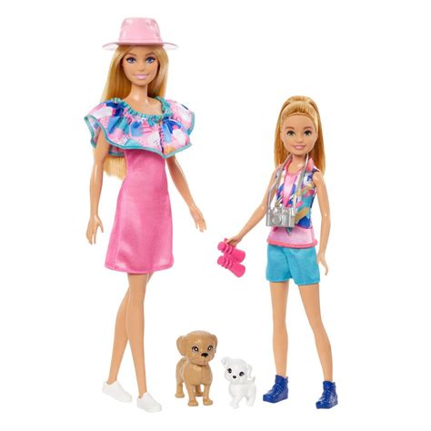 Buy Barbie & Stacie Doll Set with 2 Pet Dogs & Accessories, Dolls with ...