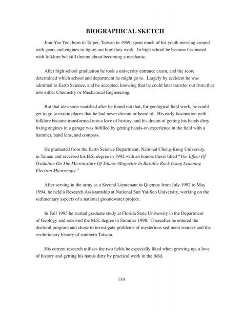 BIOGRAPHICAL SKETCH - Florida State University