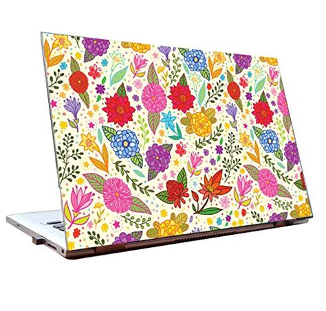 Tamatina Laptop Skin 12 inch (30cm)- Colourful - Flowers - Leaves ...