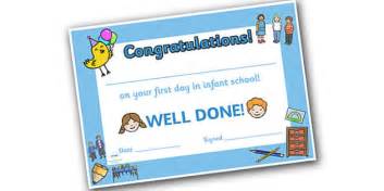 First Day Award Certificates P1