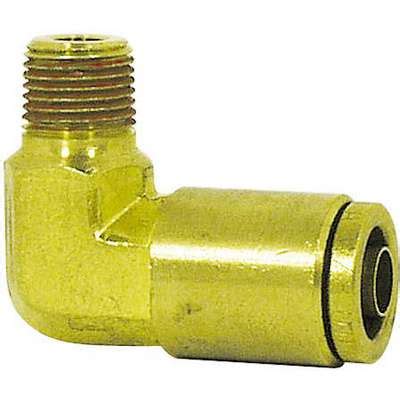 91229 Brass, Push-to-Connect Ridge Male 90° Connector, 5/32 in. x 1/8 ...