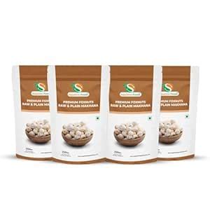 SAPPHIRE FOODS 1Kg Raw and Plain Foxnuts Makhana | Ready to eat Healthy ...