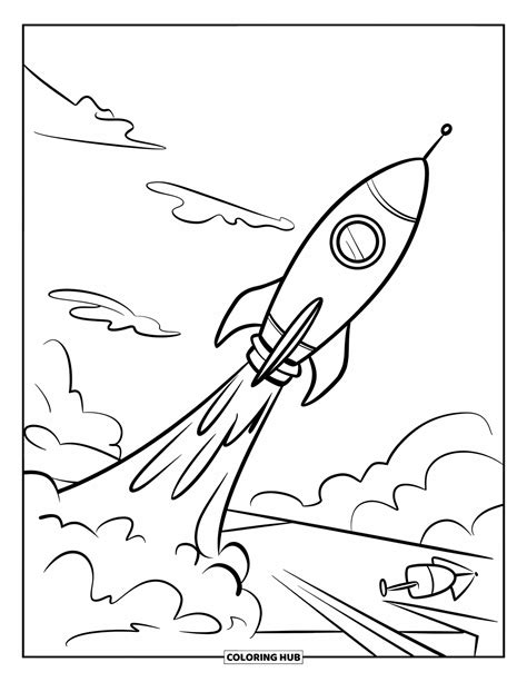 65+ Rocket Coloring Pages for Kids & Adults (Free Printable PDFs)