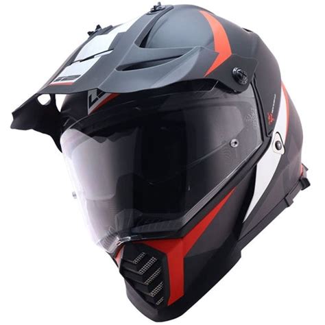 LS2 MX436 Pioneer Evo Router Matt Black Red Helmet– Moto Central