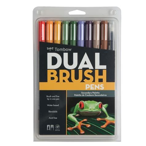 htconline.in| Tombow Dual Brush Pen Set 10 - Secondary Palette