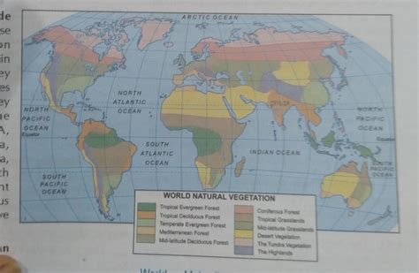 On the political map of the world label one area is a tropical ...