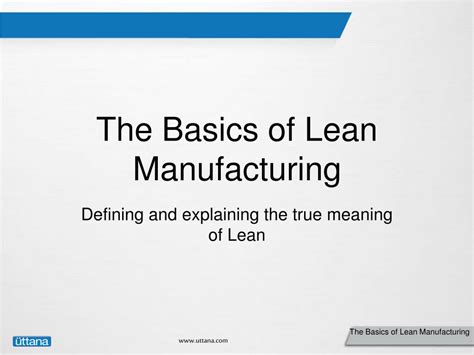 Image result for Lean Manufacturing Basics
