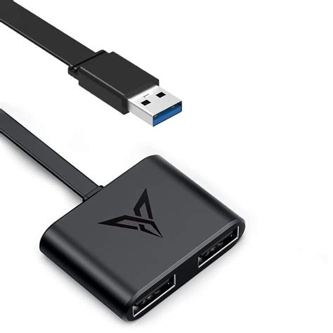 AMS USB 3.0 to 2 Port USB Hub Adapter, USB Keyboard Mouse Converter ...
