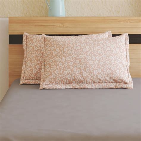 Buy Rhapsody Burro Set of 2 Floral Print Pillow Covers - 70x45cm from ...