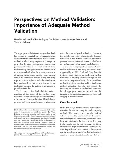 Image result for Method Validation Principles and Procedures