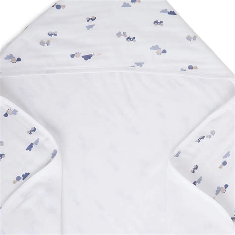 Chicco Boys White Woven Bathwrap