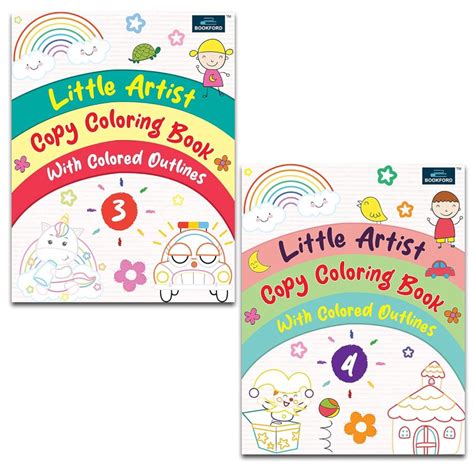 Little Artist Copy Coloring Book for kids (Set Of 2) – Snooplay