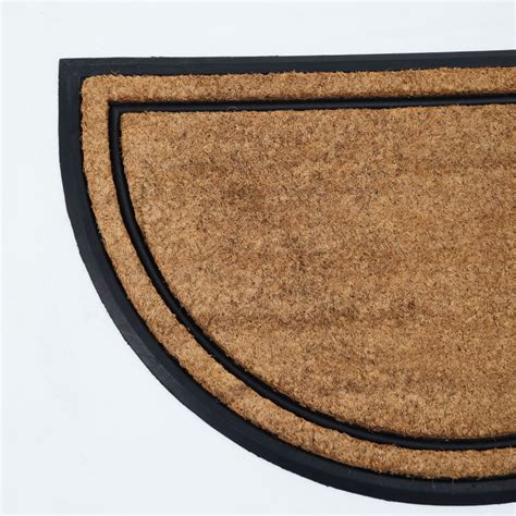 Buy Elite Textured Coir Doormat - Rubber - 75 cm x 45 cm - Brown from ...