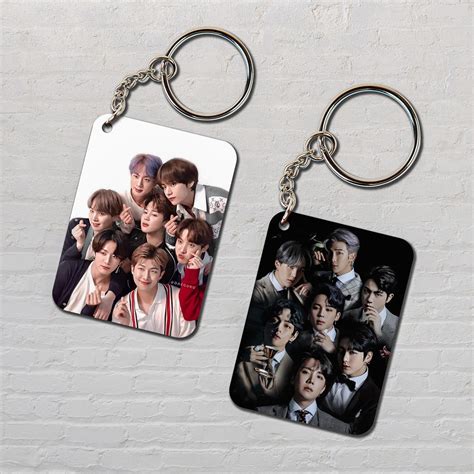 2 Combo Premium BTS (K-pop Fan BTS Army) Printed Key chains Combo For ...