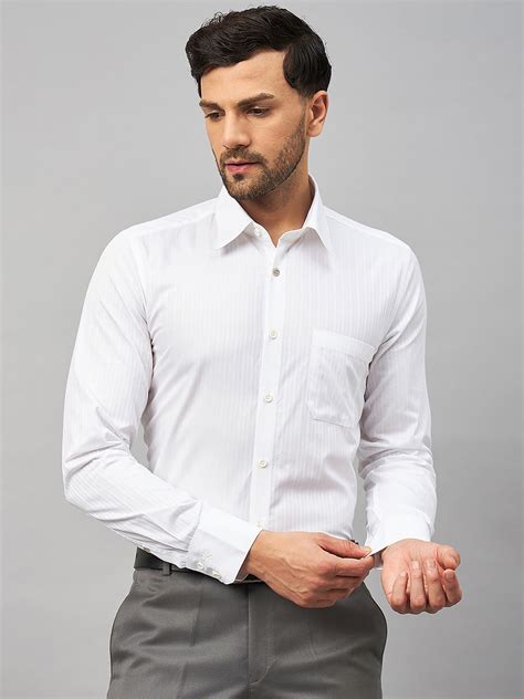 Regular Fit Formal Shirts For Men Perfectly Handfinished Collar & Cuff