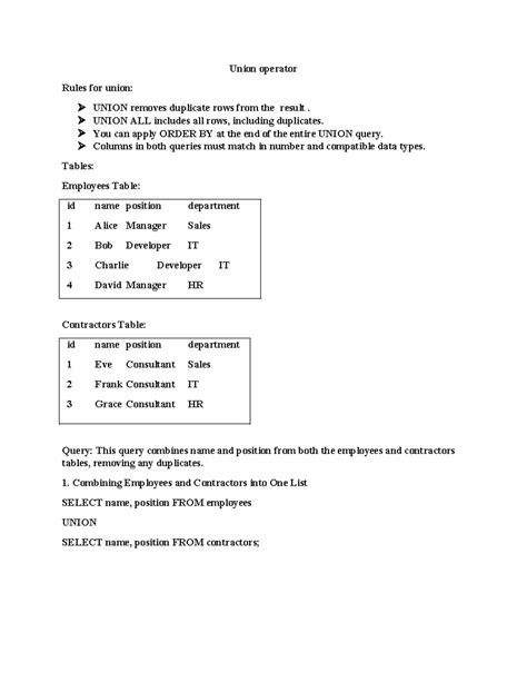 Image result for Union Intersect except SQL