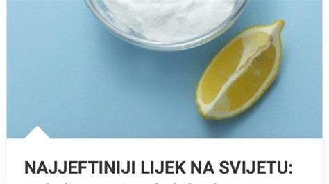 NAJJEFTINIJI LIJEK NA SVIJETU: Pola limuna i soda bikarbona! Moćna ...