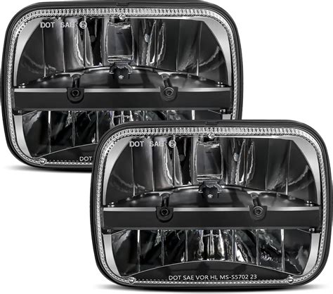 UNI-SHINE 5x7 led headlight 2pcs 7x6 led headlight Reflector Plug and ...