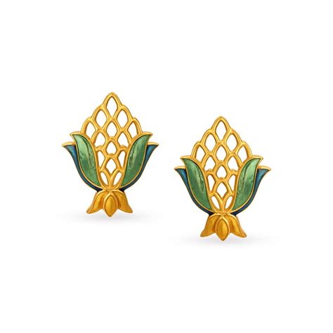 Mesmerising Lotus Stud Earrings
