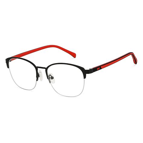 Buy Black Red Half Rim Square Lenskart Air Fusion LA E12311-C1 ...