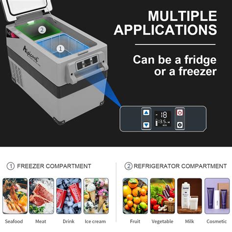 Alpicool CF45 Car Refrigerator, 45L Portable Mini Freezer 12v Campervan ...